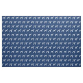 Dalmatiner Hund Silhouette Pet Navy Blue Stoff (Fat Quarter (45,7 x 55,9 cm))