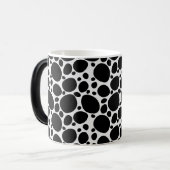 Dalmatiner Hund Tier Schwarz-Weiß-Muster Verwandlungstasse (Vorderseite Links)