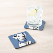 Dalmatiner Hund tragen einen blauen Collar Getränkeuntersetzer (Rechte Seite)