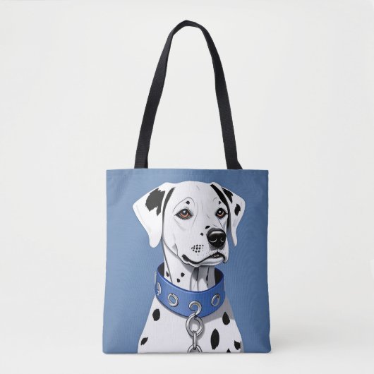 Dalmatiner Hund tragen einen blauen Collar Tasche (Vorderseite)