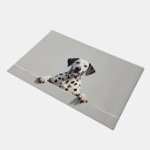Dalmatiner-Hund-Türmatte-Kunst Fußmatte (Schrägansicht)