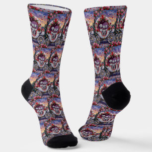 Dalmatiner Hund Valentinstag Socken