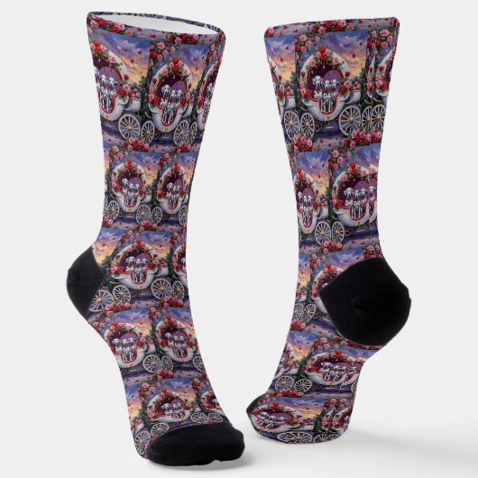 Dalmatiner Hund Valentinstag Socken (Gewinkelt)