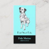 Dalmatiner-Hund Visitenkarte (Vorderseite)