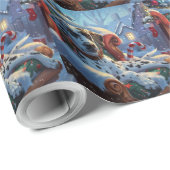 Dalmatiner Hund Weihnachten Geschenkpapier (Rolleneckpunkt)