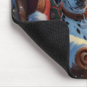 Dalmatiner Hund Weihnachten Mousepad (Ecke)