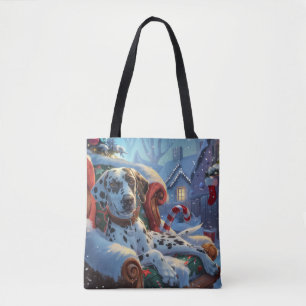 Dalmatiner Hund Weihnachten Tasche