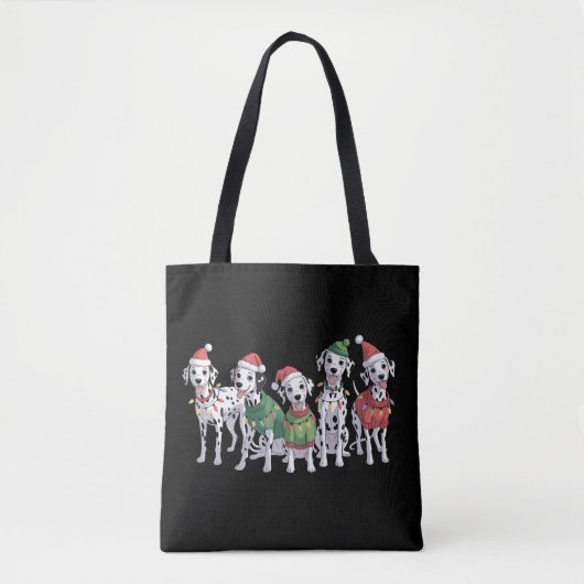 Dalmatiner Hund Weihnachten Weihnachten Weihnachte Tasche (Vorderseite)