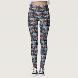 Dalmatiner Hund Weihnachtsfestlich Leggings