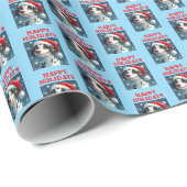 Dalmatiner Hund Weihnachtsgeschenk Wrap, Happy Hol Geschenkpapier (Rolleneckpunkt)