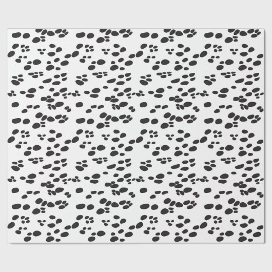 Dalmatiner HUND | weiß u. hinter Geschenkpapier (Flach)