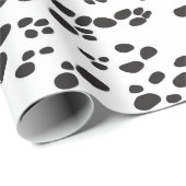 Dalmatiner HUND | weiß u. hinter Geschenkpapier (Rolleneckpunkt)