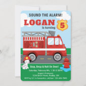 Dalmatiner Hund zum Geburtstag des Alarmanfalls Einladung (Vorderseite)