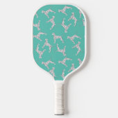 Dalmatiner Hunde blau Pickleball Schläger (Vorderseite)