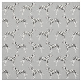Dalmatiner-Hunde-Graumuster Stoff (Muster)