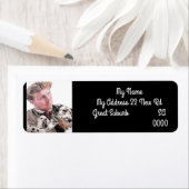 Dalmatiner Hunde Hunde Kunst Rücksendeadressen-Auf (Insitu)