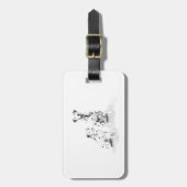 Dalmatiner-Hunde- Kunst-Hund, der Gepäck-Umbau Gepäckanhänger (Vorderseite vertikal)