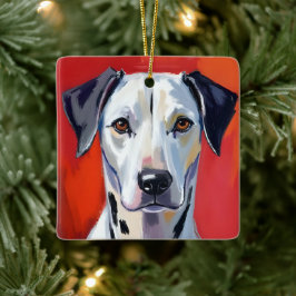 Dalmatiner | Hunde-Malerei Haustier Aquarell Keramikornament