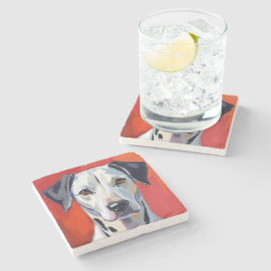 Dalmatiner Hunde-Malerei Haustier Aquarell Steinuntersetzer