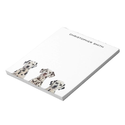 Dalmatiner Hunde Notizblock (Rotiert)