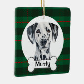 Dalmatiner-Hunde-Ornament Keramikornament (Rechts)