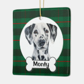 Dalmatiner-Hunde-Ornament Keramikornament (Links)