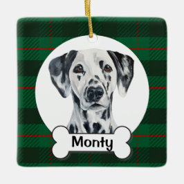 Dalmatiner-Hunde-Ornament Keramikornament