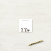 Dalmatiner Hunde Post-it Klebezettel (Auf Schreibtisch)