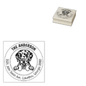 Dalmatiner Hunde Rücksendeadresse Gummistempel (Stempel)