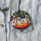 Dalmatiner Hunde Sommer Ananas Pool Float Button (Beispiel)