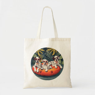 Dalmatiner Hunde Sommer Ananas Pool Float Tragetasche