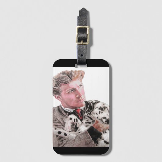 Dalmatiner Hunde süße Tier Spotty Gepäckanhänger (Vorderseite Vertikal)