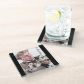 Dalmatiner Hunde süße Tier Spotty Glasuntersetzer (Schrägansicht)