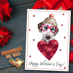Dalmatiner-Hundefreund Valentinsgeschenk Feiertagskarte