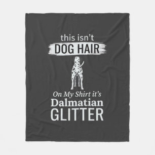 Dalmatiner Hundehaar Glitter Lustiges Haustier Fleecedecke