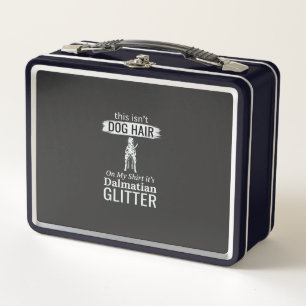 Dalmatiner Hundehaar Glitter Lustiges Haustier Metall Brotdose