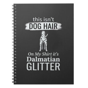 Dalmatiner-Hundehaar-Glitter Lustiges Haustier Notizblock