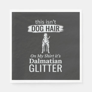 Dalmatiner-Hundehaar-Glitter Lustiges Haustier Serviette