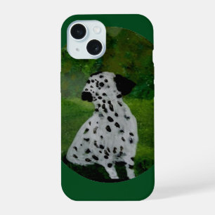 Dalmatiner-Hundekunst in individueller Farbe iPhone 15 Hülle