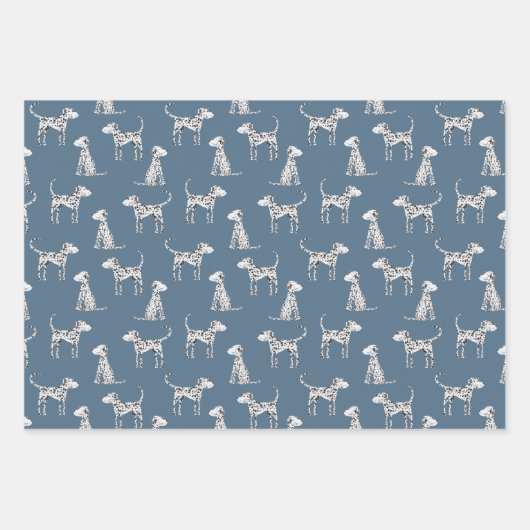 Dalmatiner-Hundemuster Geschenkpapier Set (Vorderseite 3)