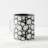 Dalmatiner-Hundemuster Zweifarbige Tasse (Vorderseite Links)