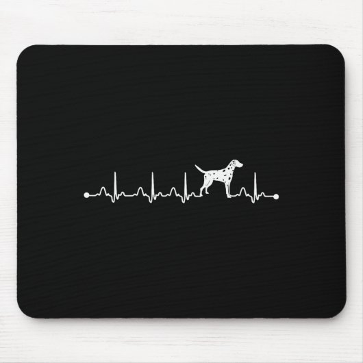 Dalmatiner-Hundemutter Besitzer Ewigkeit Herz Vale Mousepad (Vorne)