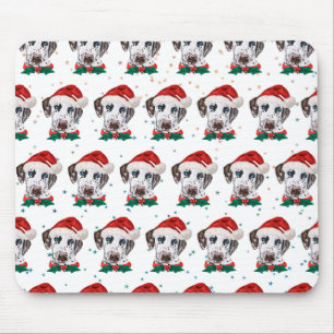Dalmatiner-Hunderasse Weihnachten Mousepad