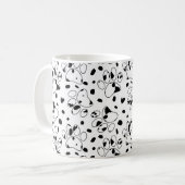 Dalmatiner-Hundeschlitten mit Spots Kaffeetasse (Vorderseite Links)