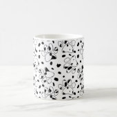 Dalmatiner-Hundeschlitten mit Spots Kaffeetasse (Mittel)