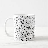 Dalmatiner-Hundeschlitten mit Spots Kaffeetasse (Links)