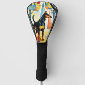 Dalmatiner-Hundspaziergang im Park 01 - Madeleine Golf Headcover (Vorderseite)