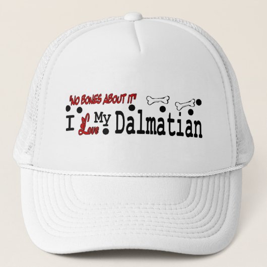 Dalmatiner (I Liebe) Hut Truckerkappe (Vorderseite)