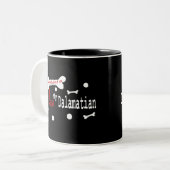 Dalmatiner (I Liebe) Tasse (Vorderseite Links)