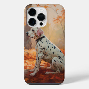 Dalmatiner im Herbst Blätter fallen inspirieren iPhone 14 Pro Max Hülle